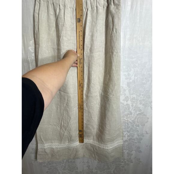 Handmade Tan Lace Crochet Maxi Skirt 1X - Picture 4 of 6